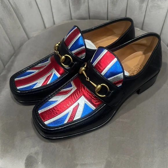 Gucci | Shoes | Gucci Lambskin Union Jack Horsebit Loafer 